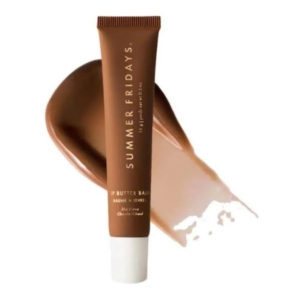 Summer Fridays Lip Butter Balm Hot Cocoa Brown Tinted Hydrating Vegan 0.5oz